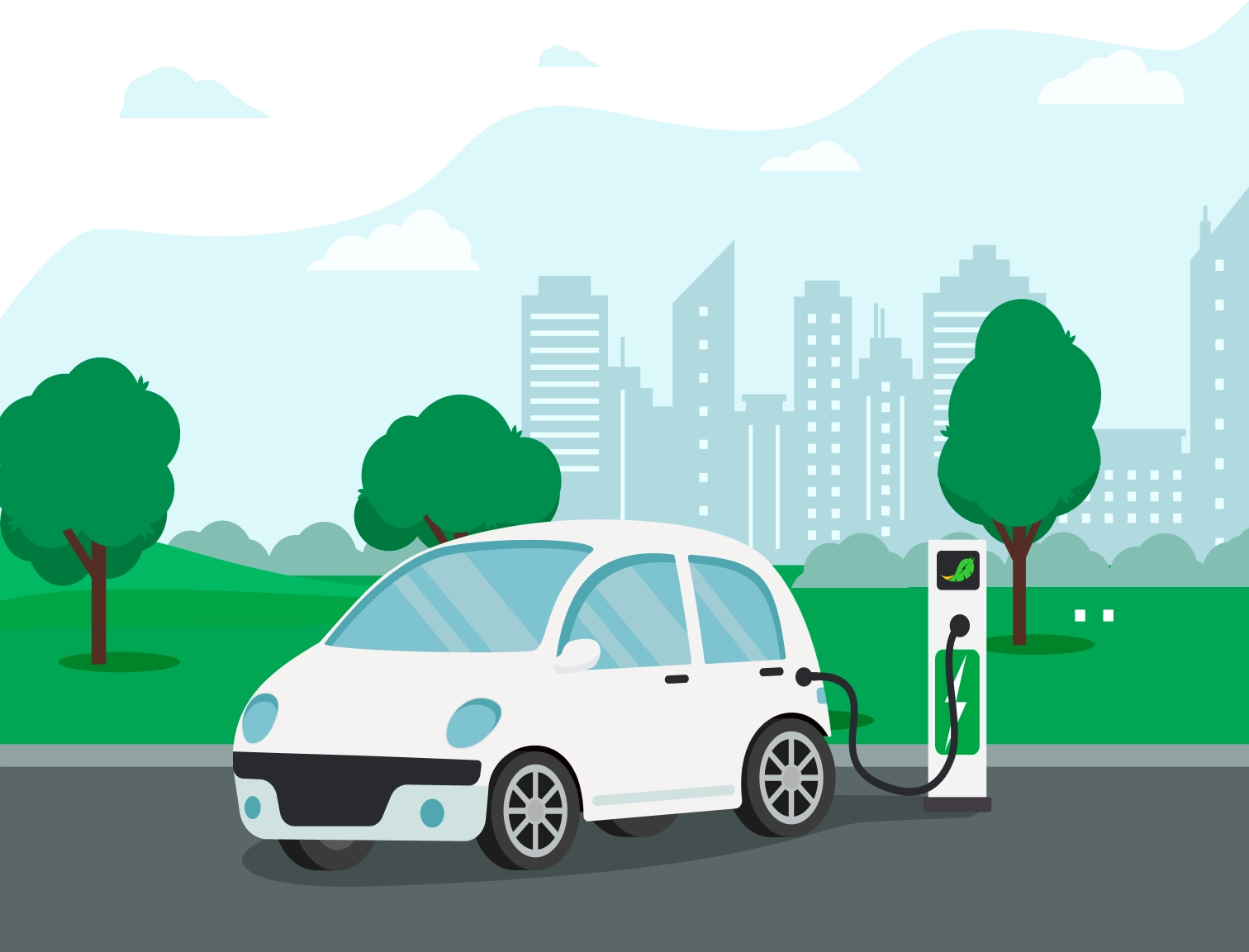 LumenCharge electric vehicle charging stations powered by sustainable, hybrid energy