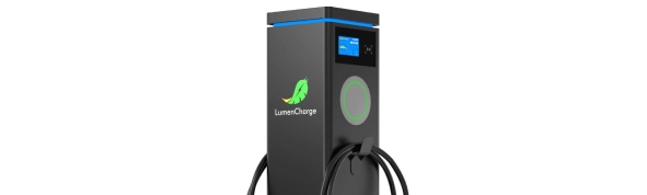 LumenCharge electric vehicle charging stations powered by sustainable, hybrid energy